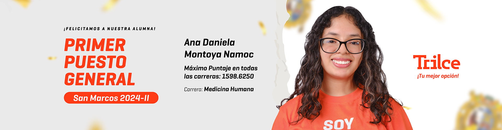 Primer puesto general - Trilce academia 2025