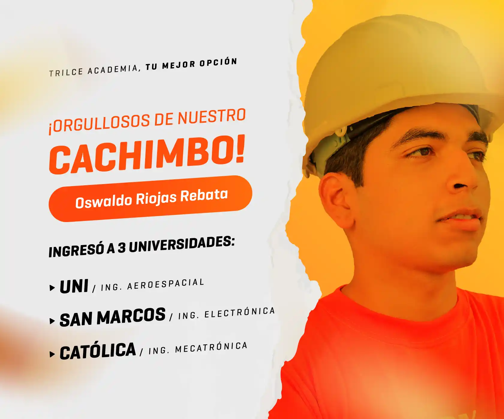 IOswaldo Riojas - Ingreso 3 universidades - Academia Trilce