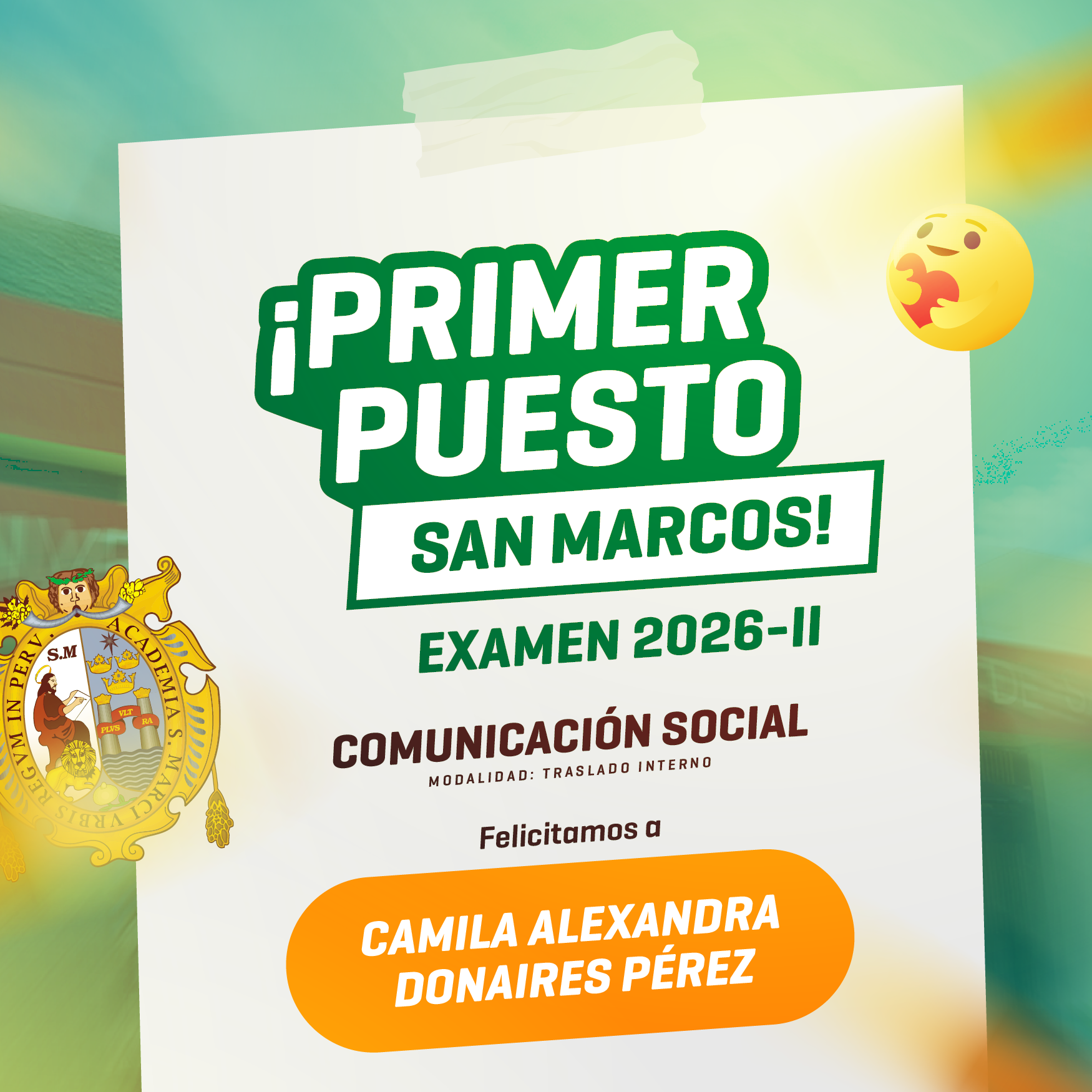 Primer Puesto SM 2026-II