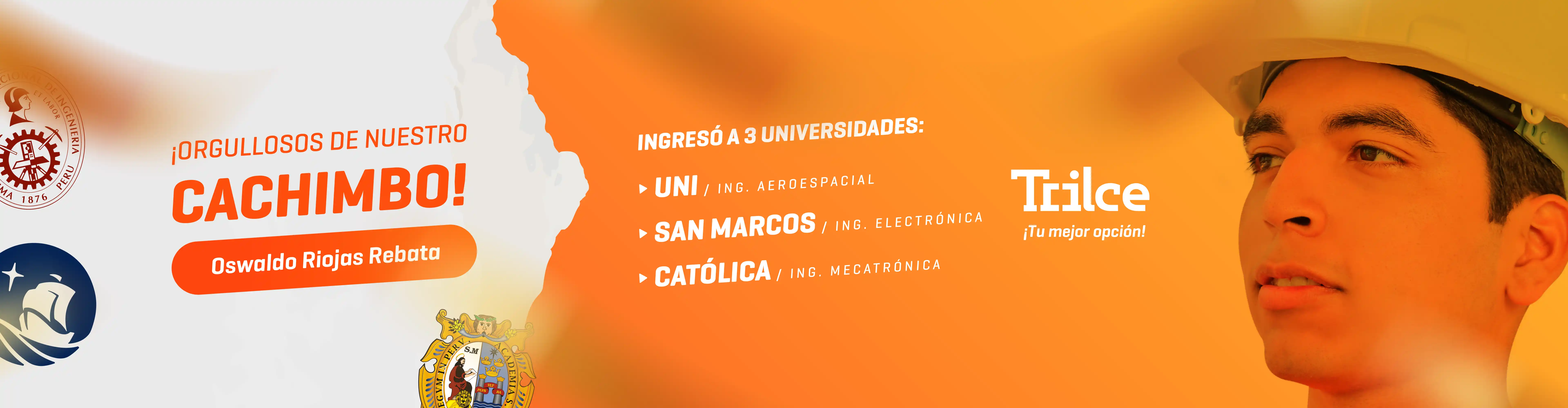 IOswaldo Riojas - Ingreso 3 universidades - Academia Trilce
