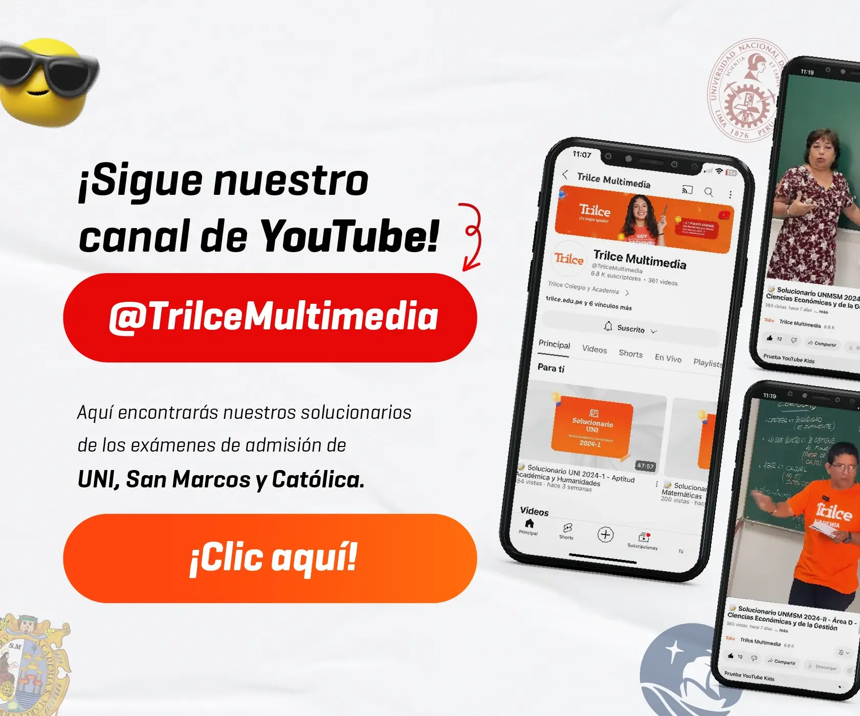 Síguenos Trilce - Trilce academia