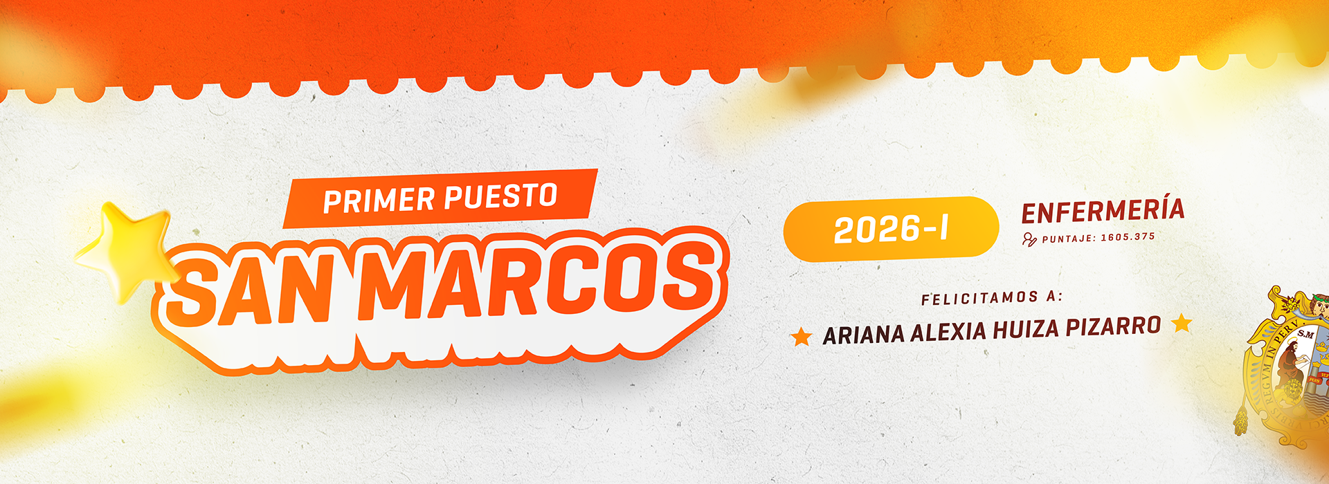 Banner Primer Puesto San Marcos