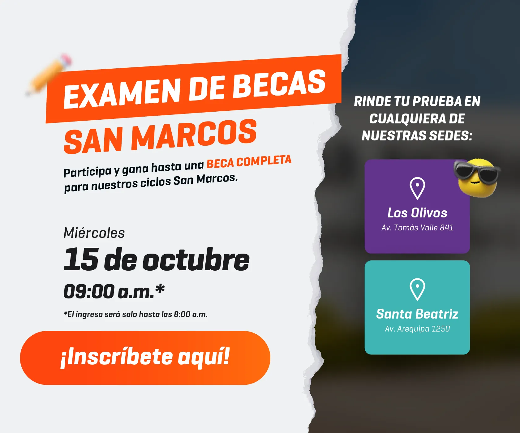 Examen Becas San Marcos