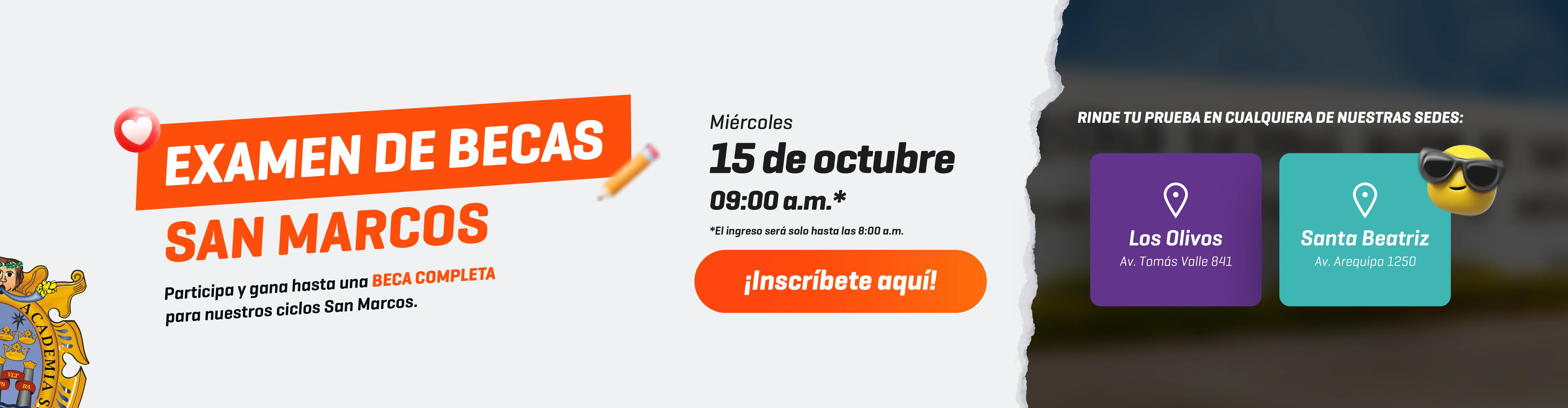 Examen Becas San Marcos