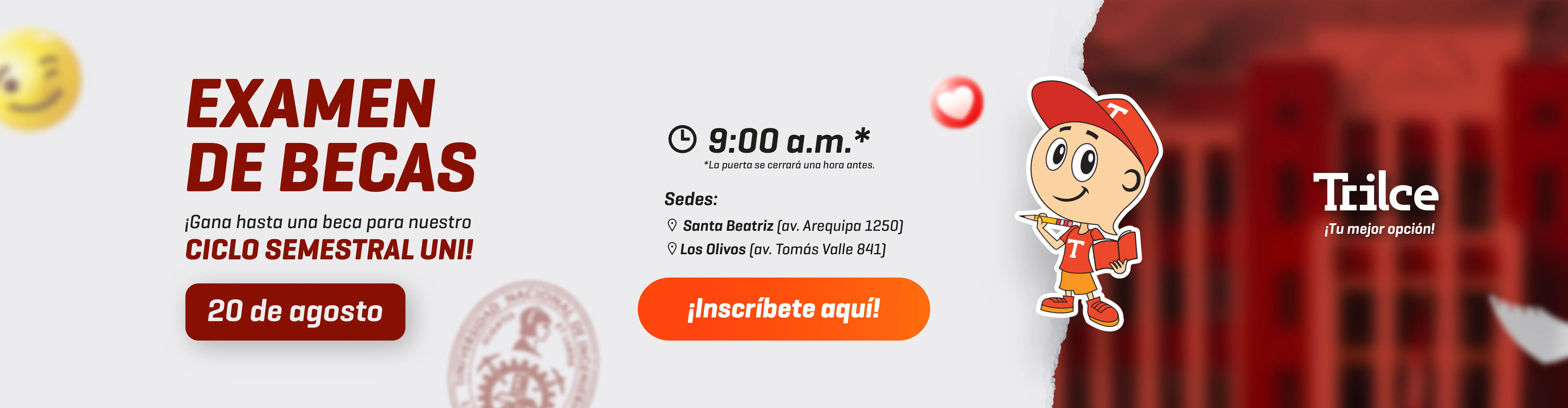 EXAMEN DE BECAS UNI 2025