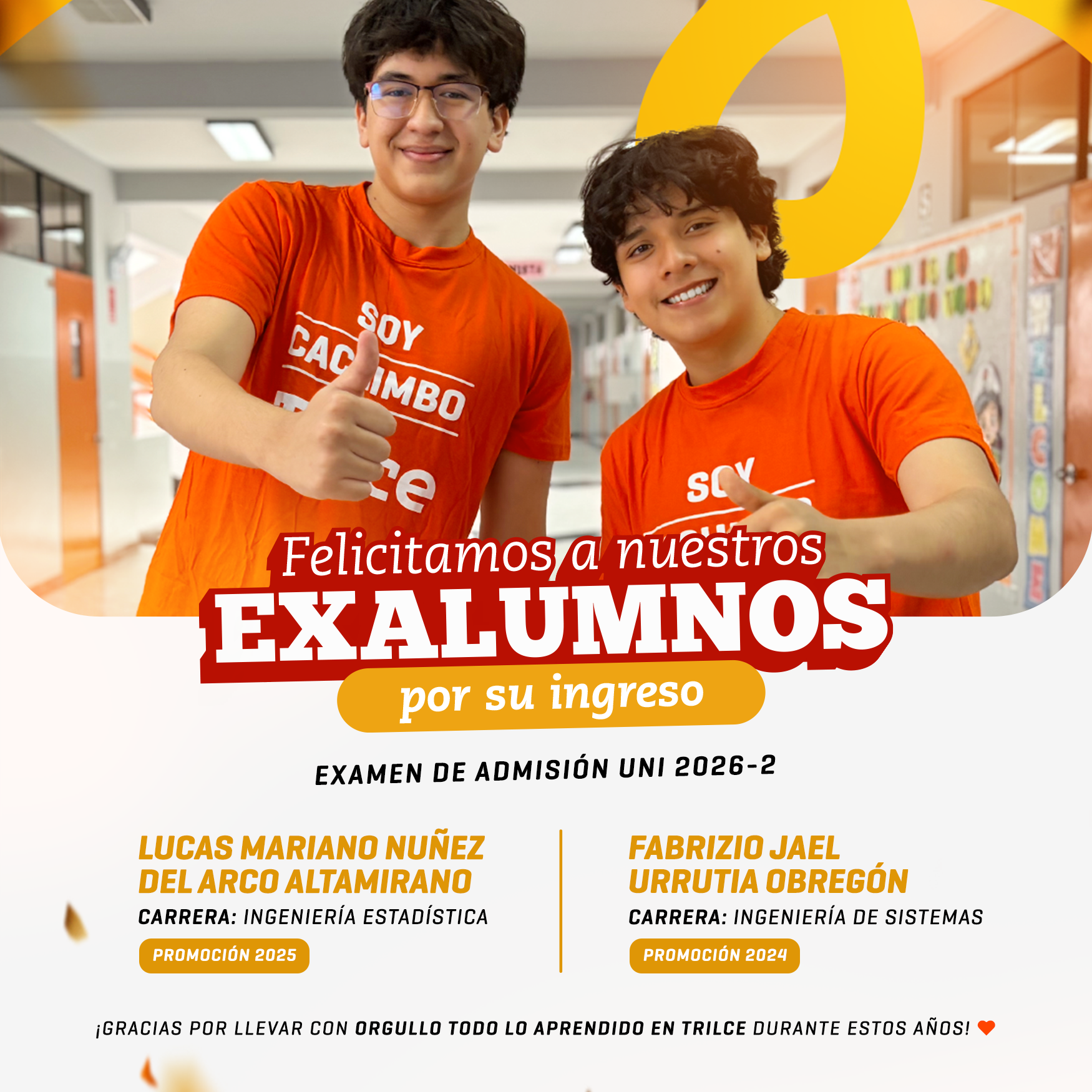 Primeros Puestos UNI 2026-2
